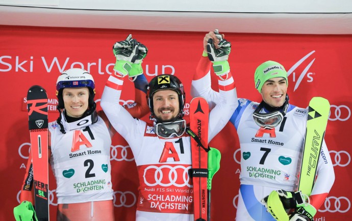 Pobednički trio u Schladmingu