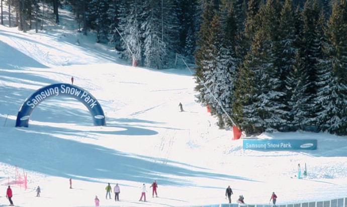 Samsung snow park za freestylere